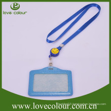 Custom Student leather ID card holder with lanyard